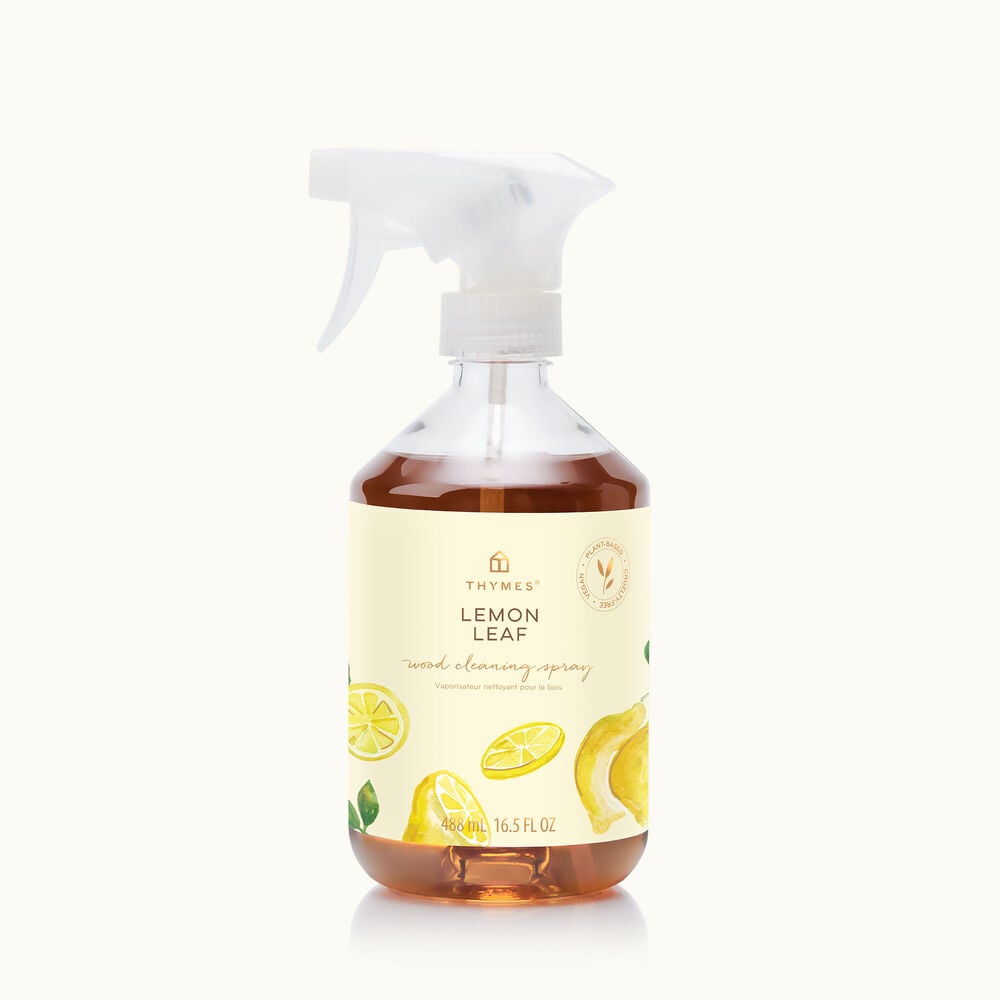 Thymes Lemon Leaf Wood Cleaning Spray is a citrus fragrance image number 0